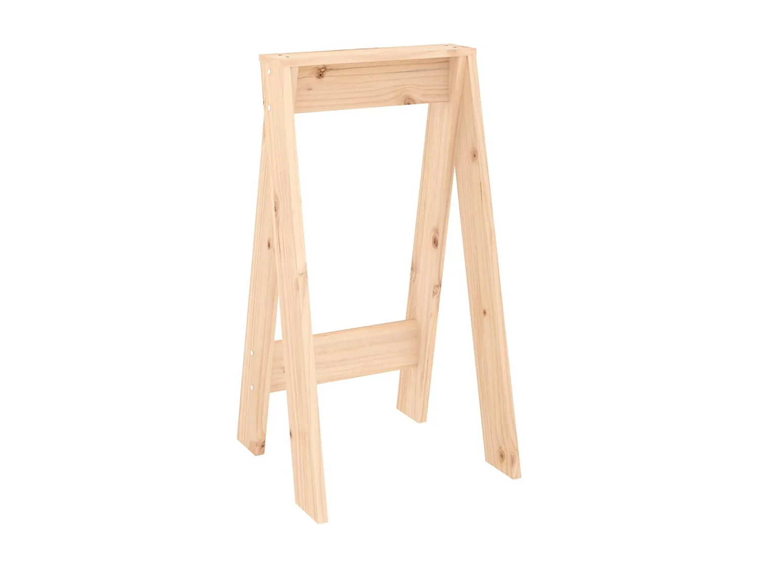 Tabourets lot de 2 40x40x75 cm bois massif de pin