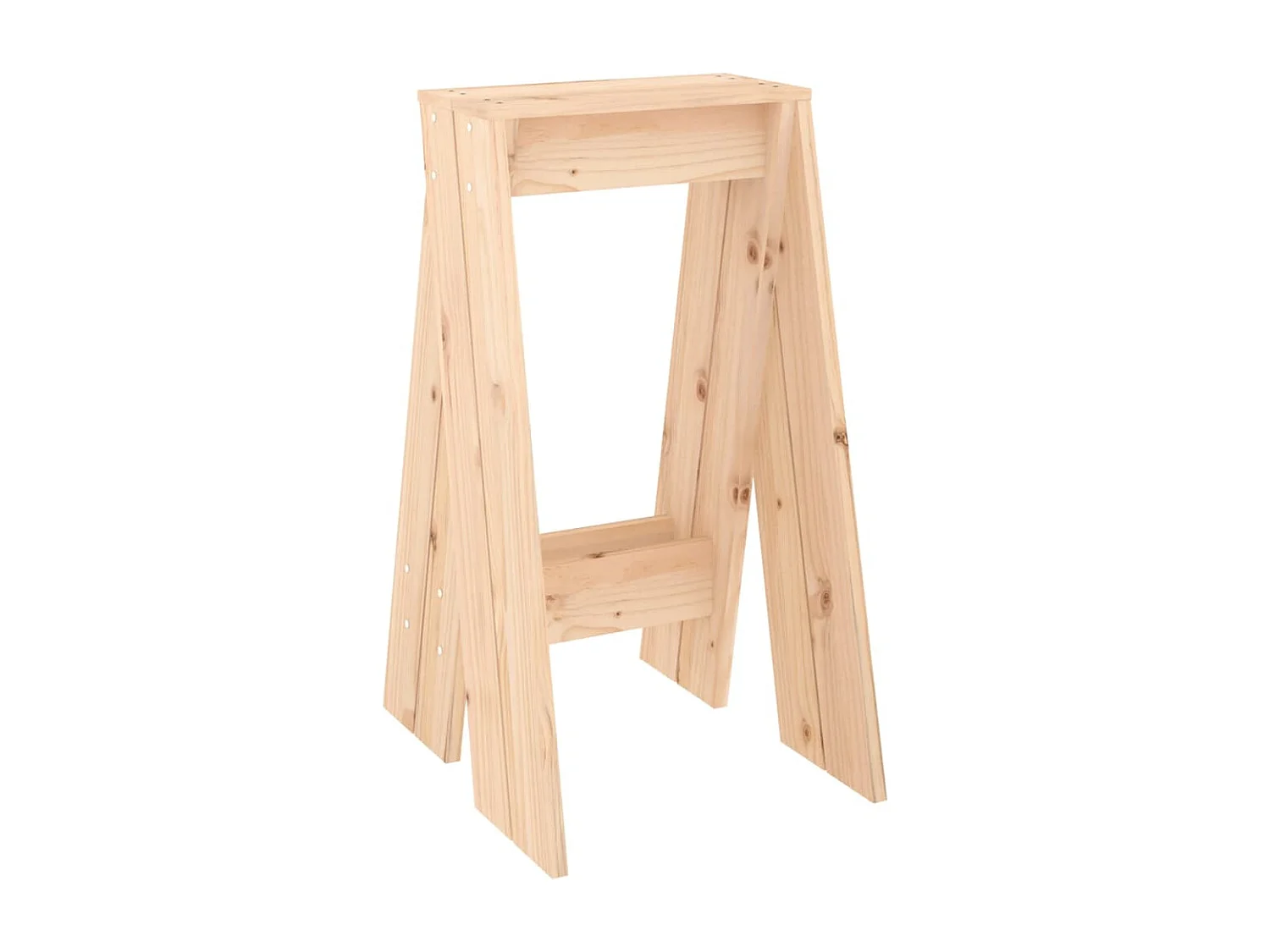 Tabourets lot de 2 40x40x75 cm bois massif de pin