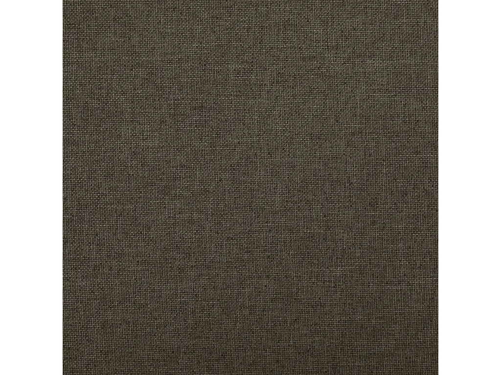 Tabouret de rangement pliable Marron foncé Faux lin