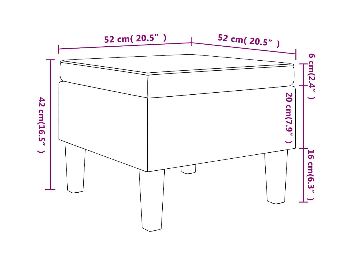 Sgabello con gambe in legno Tessuto rosso bordeaux