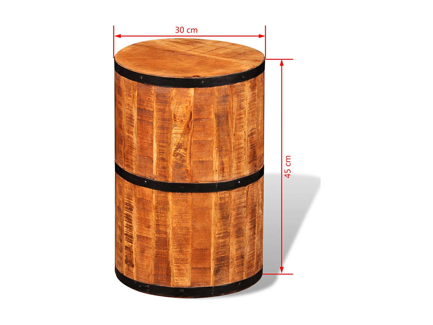 Tabouret de bar Bois de manguier brut