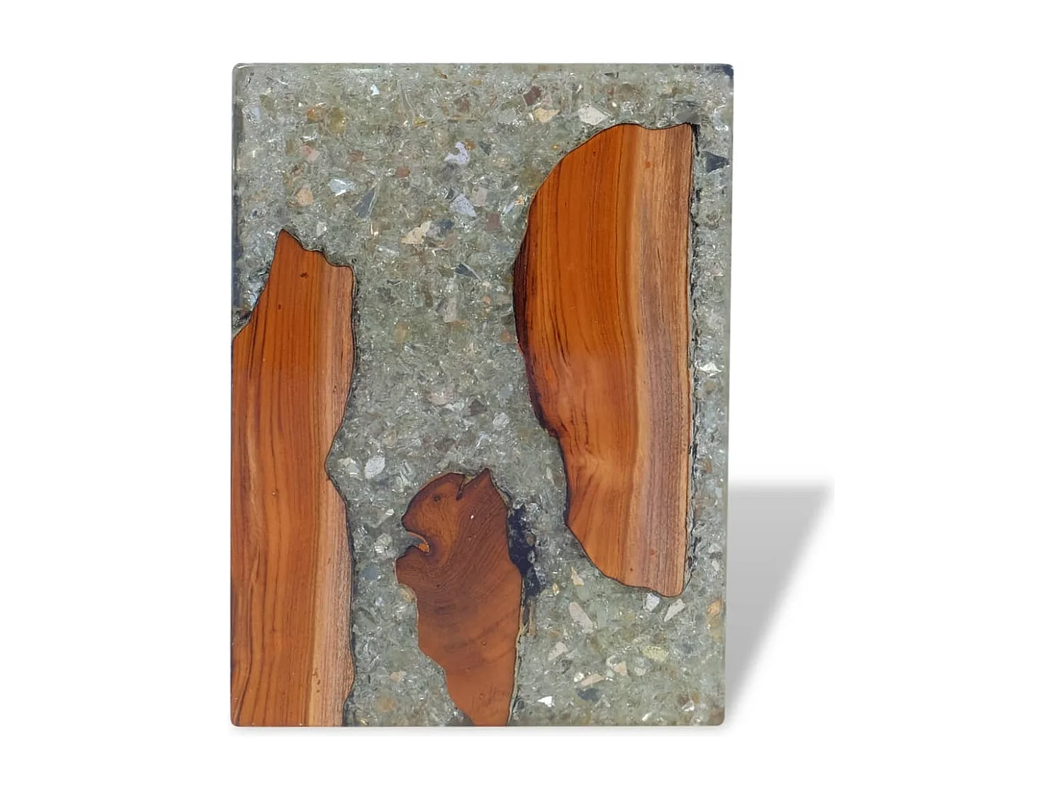 Tabouret Bois de teck massif et résine