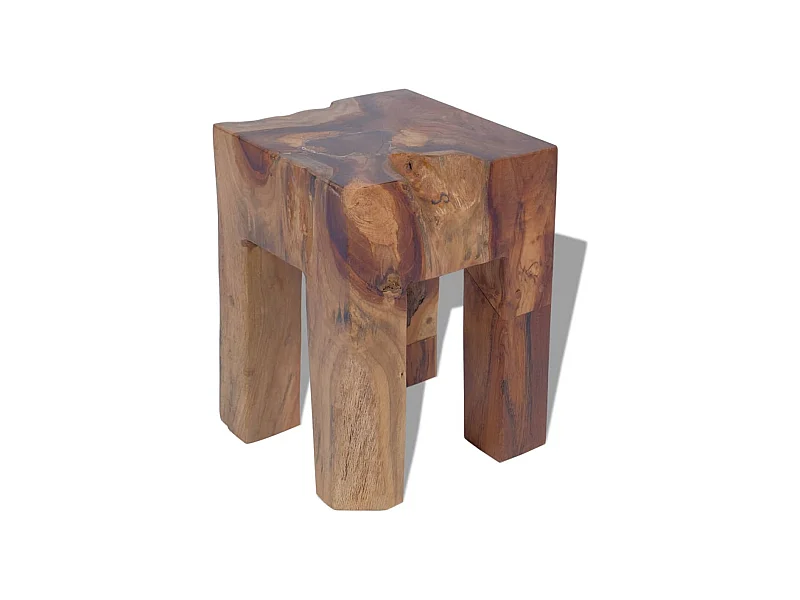 Hocker Massives Teakholz