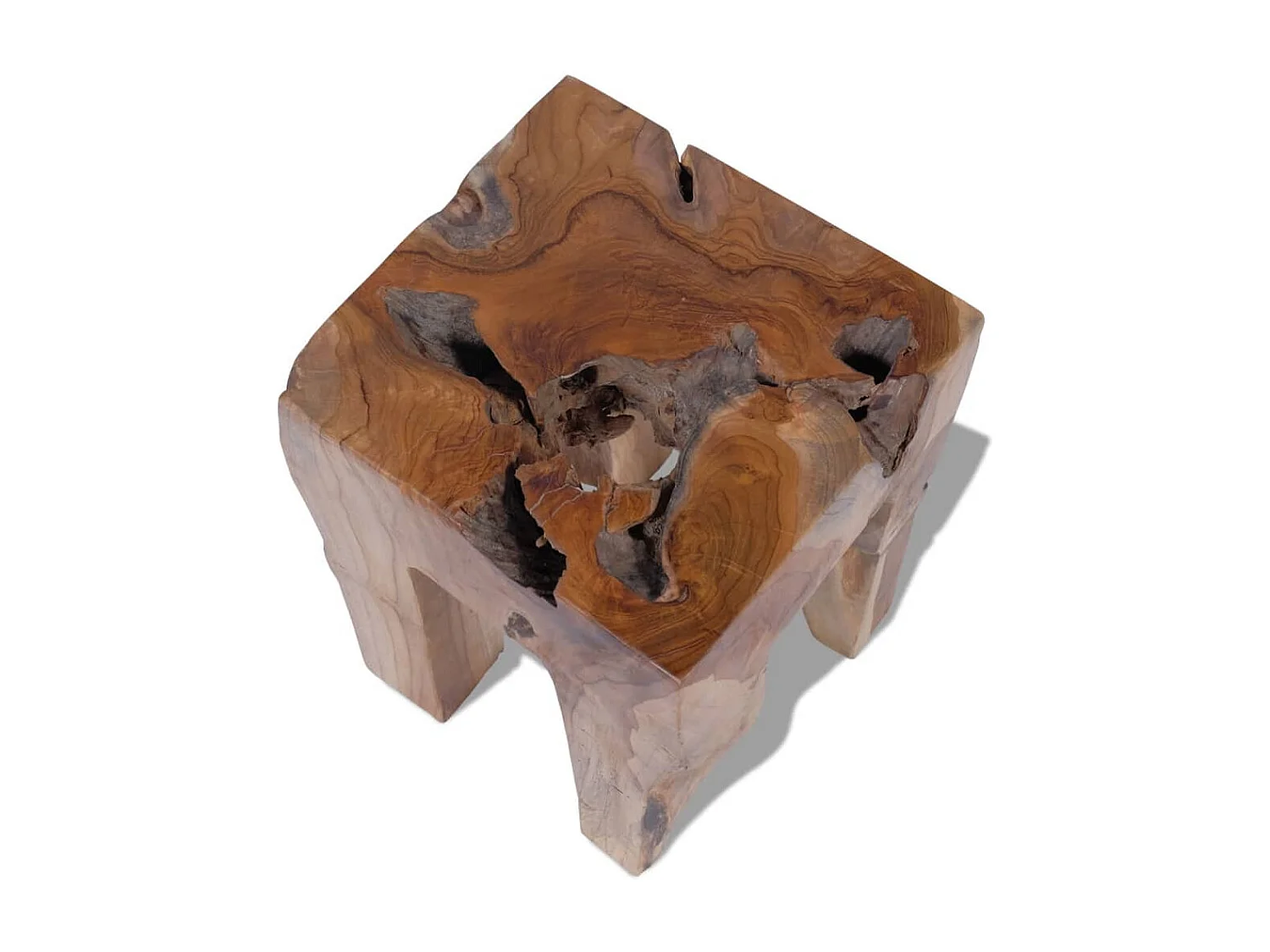 Hocker Massives Teakholz