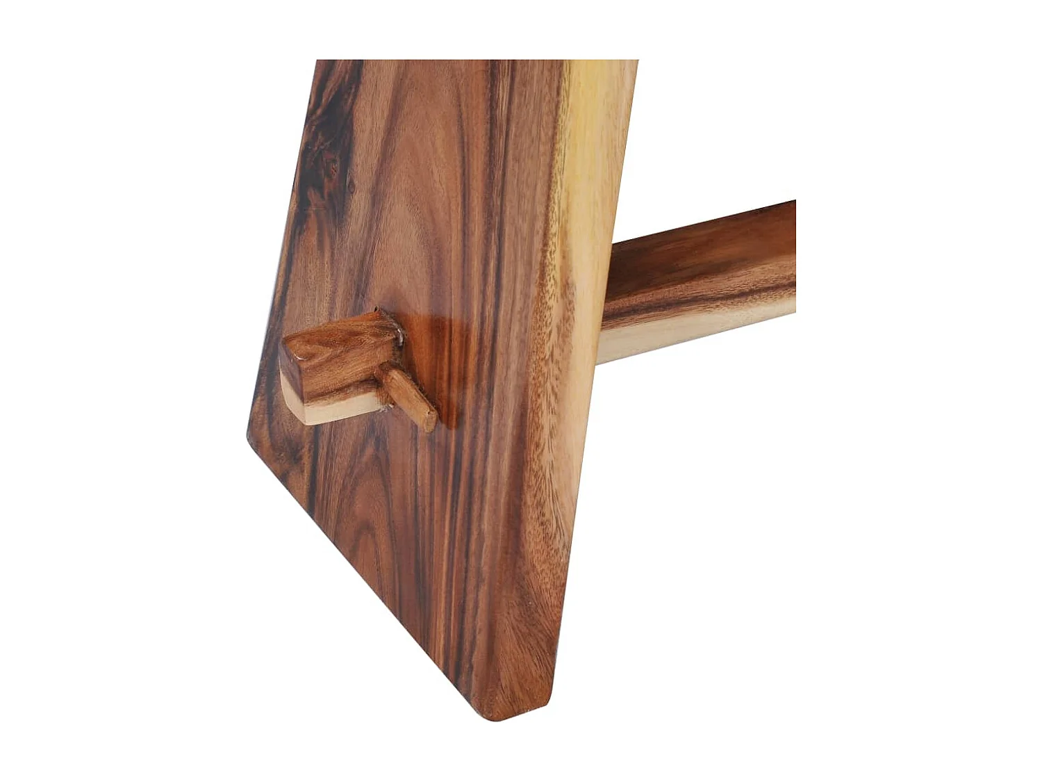 Tabouret Bois de Suar solide et polyrésine