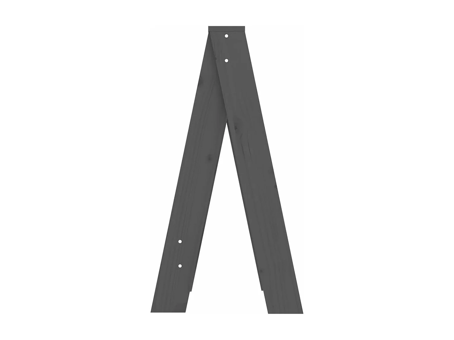 Sgabelli 2 pz Grigio 40x40x75 cm Legno di pino massiccio