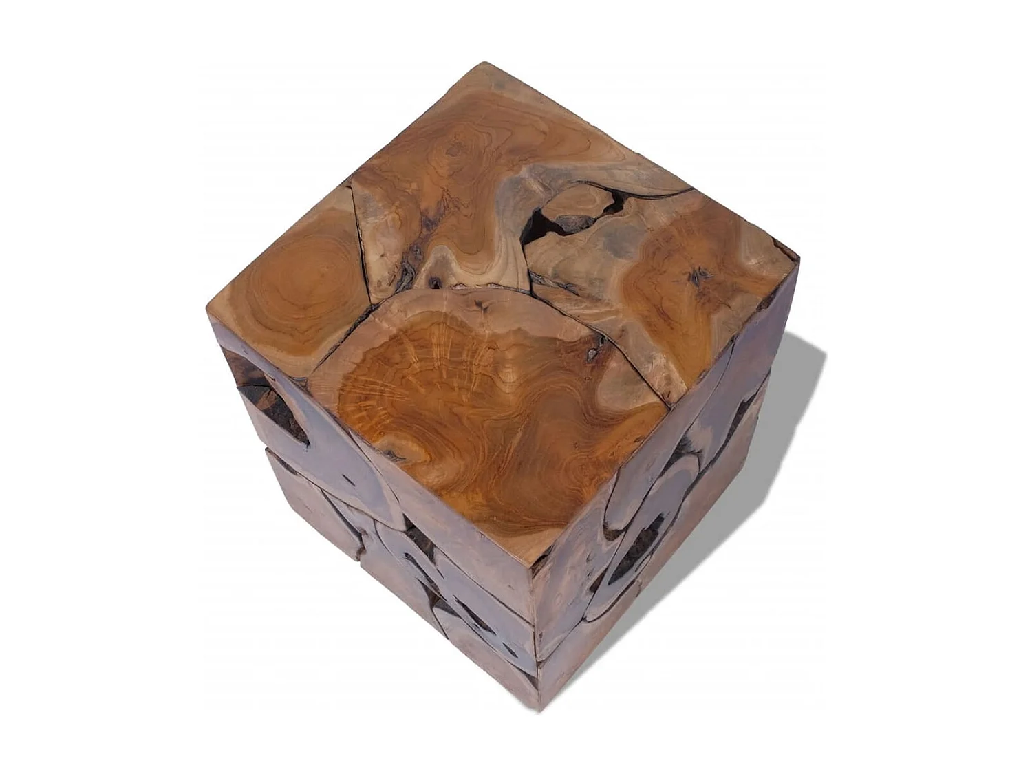 Tabourets/Table basse teck massif