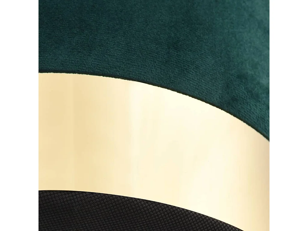 Taburete Terciopelo verde oscuro y dorado