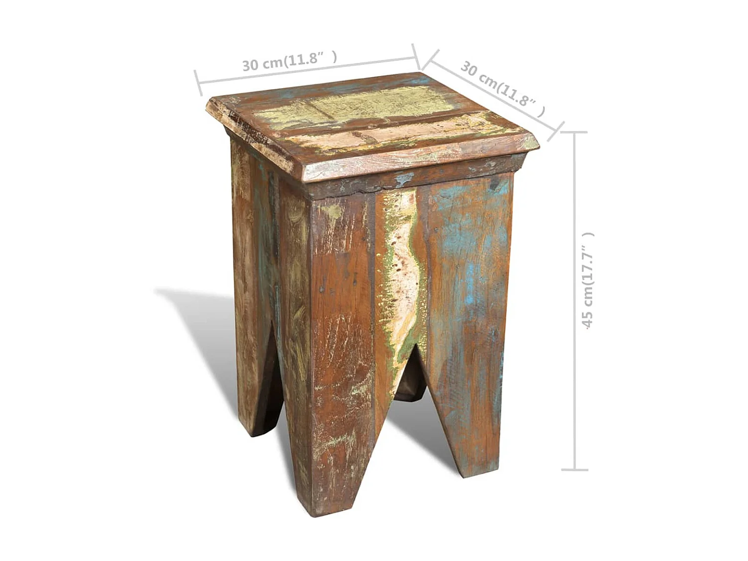 Sgabello Legno massello di recupero