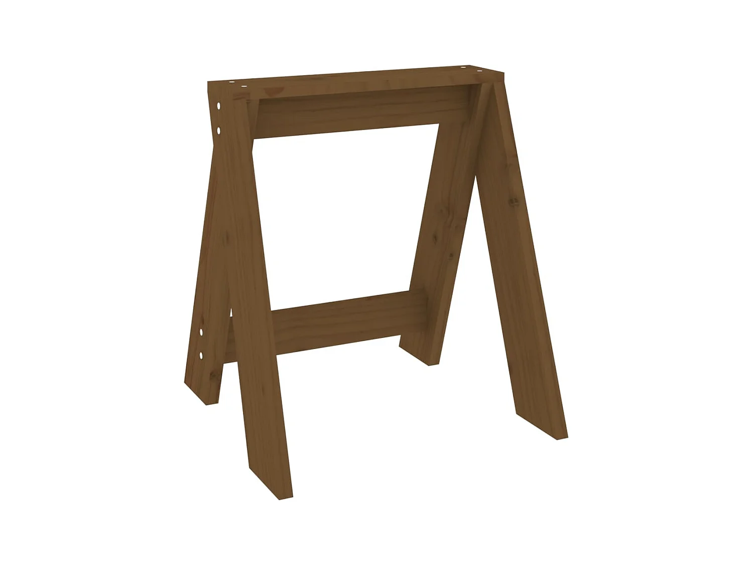 Tabourets lot de 2 marron miel 40x40x45 cm bois massif de pin