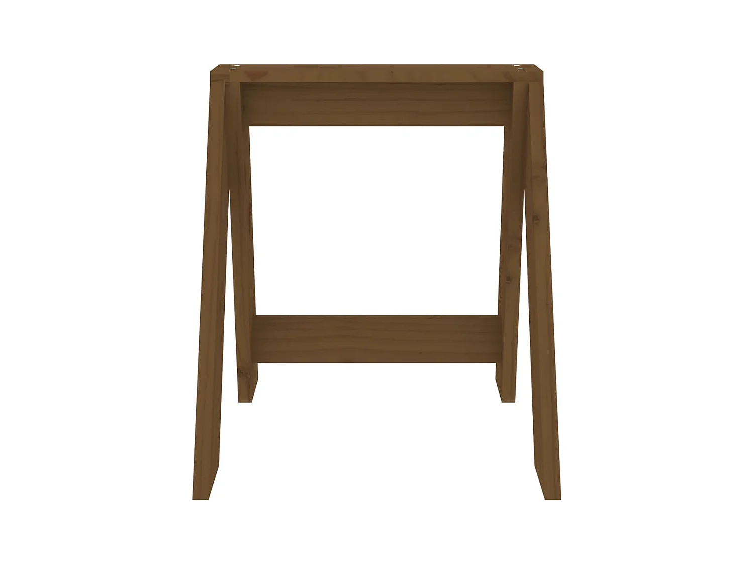 Tabourets lot de 2 marron miel 40x40x45 cm bois massif de pin