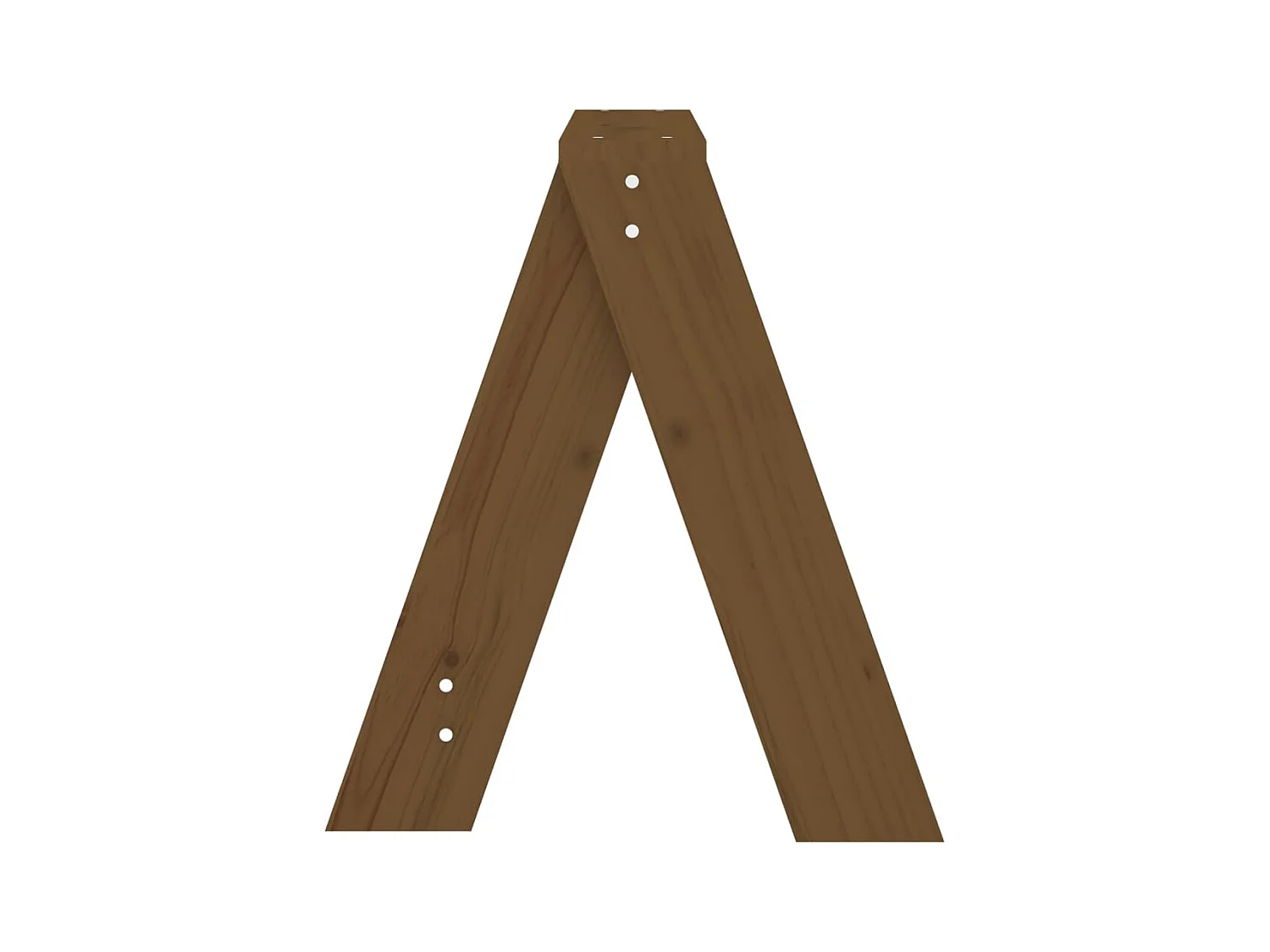 Tabourets lot de 2 marron miel 40x40x45 cm bois massif de pin