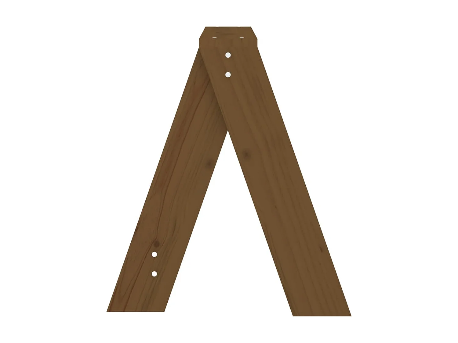 Tabourets lot de 2 marron miel 40x40x45 cm bois massif de pin