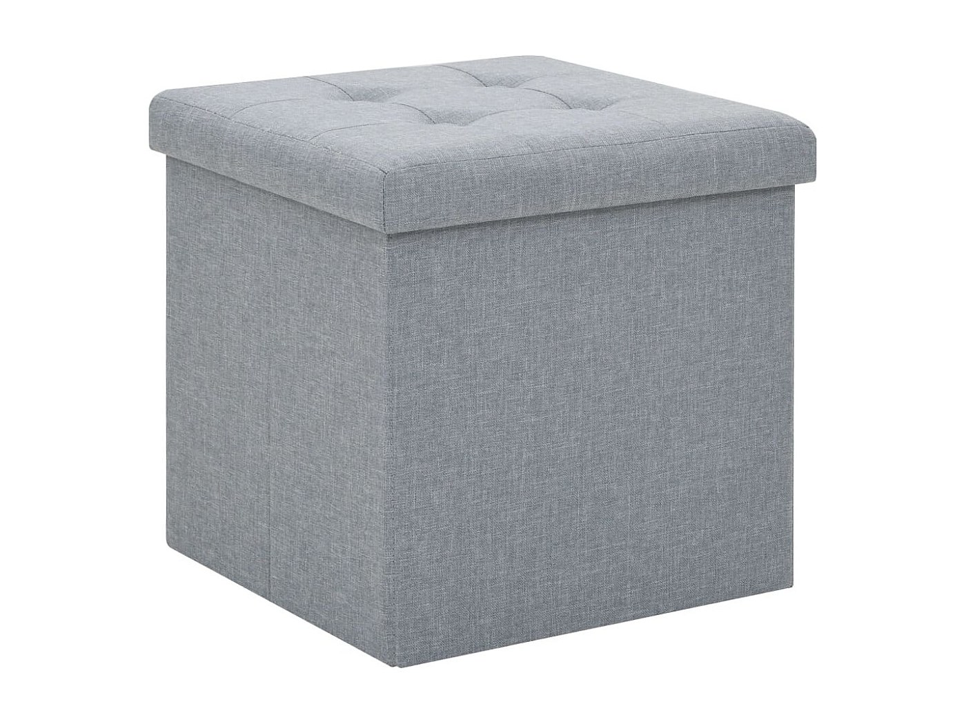 HOME DECO FACTORY Panca Pieghevole Con Contenitore Integrato, Grigio Chiaro, Legno, Soluzione Salvaspazio Per Ingresso E Soggiorno