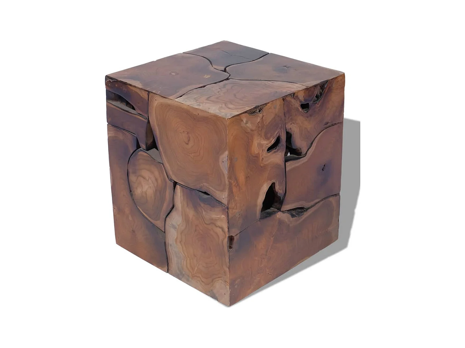 Hocker Massives Teakholz