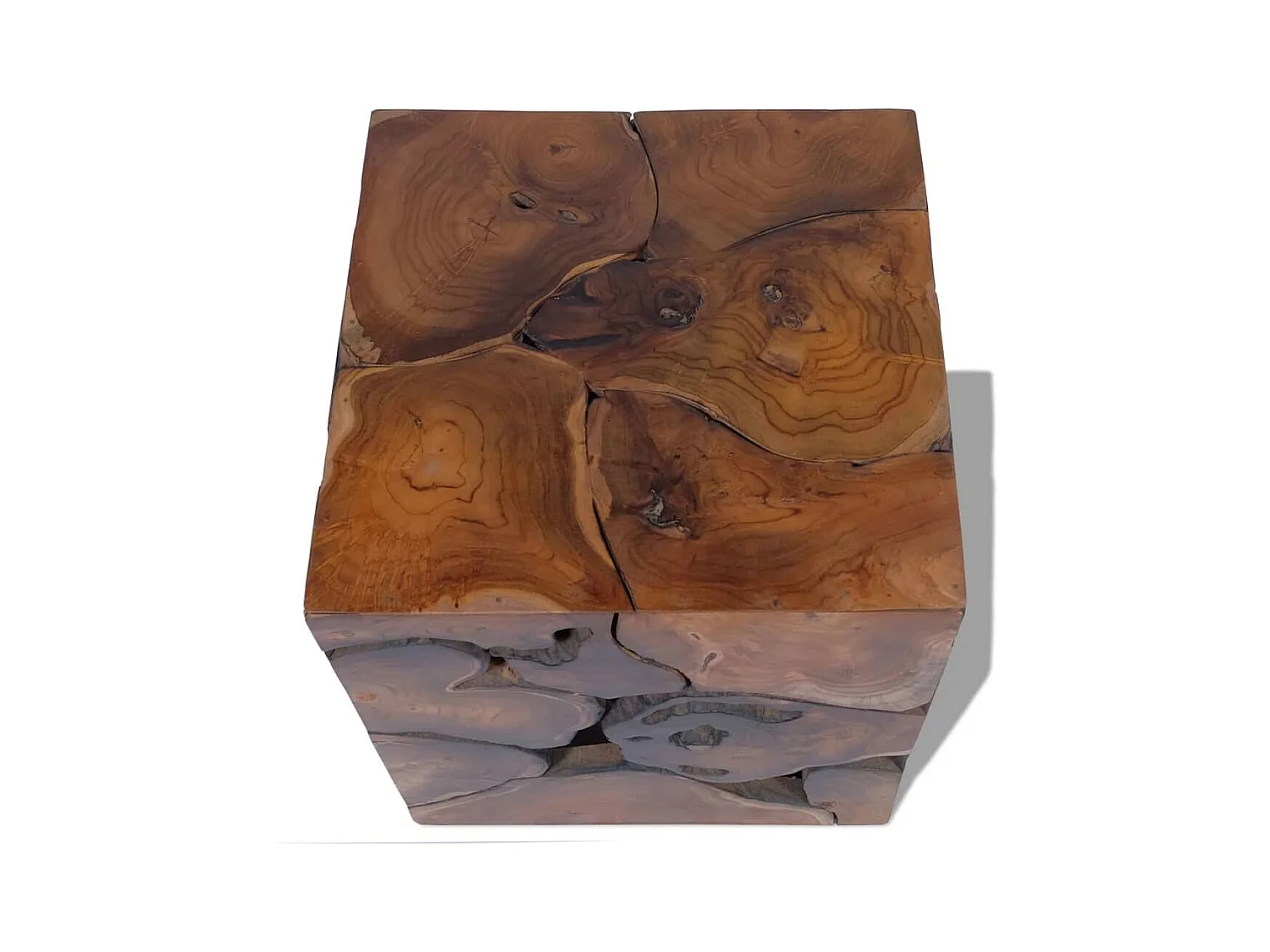 Hocker Massives Teakholz