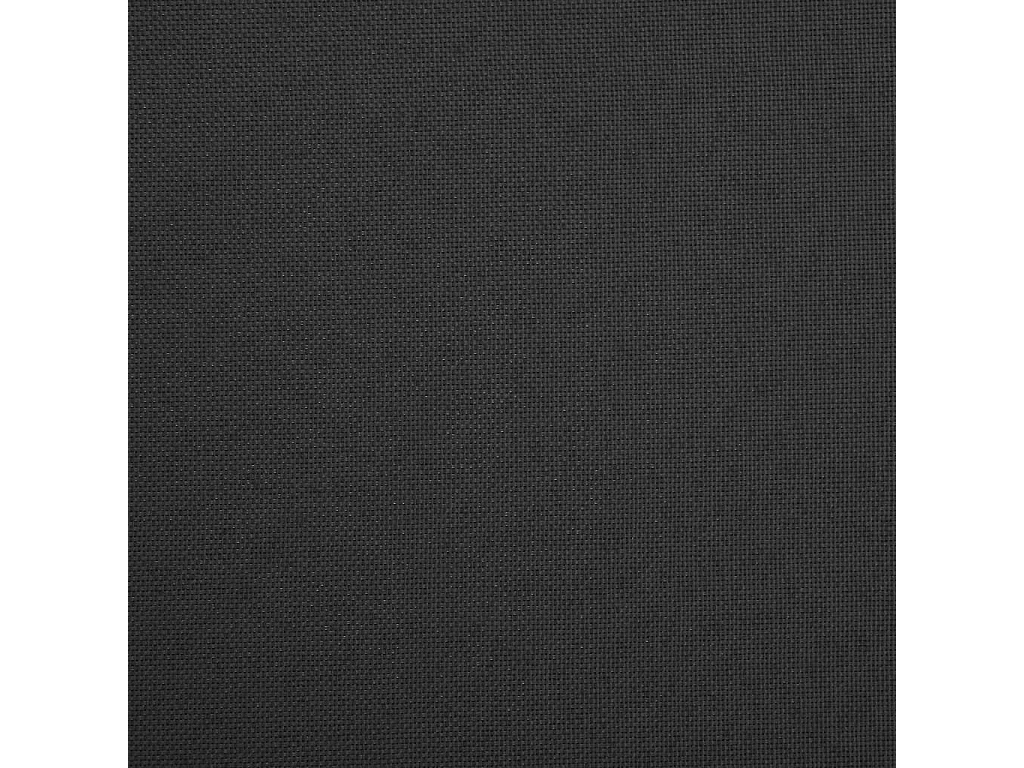 Tabouret de rangement pliable Noir Faux lin