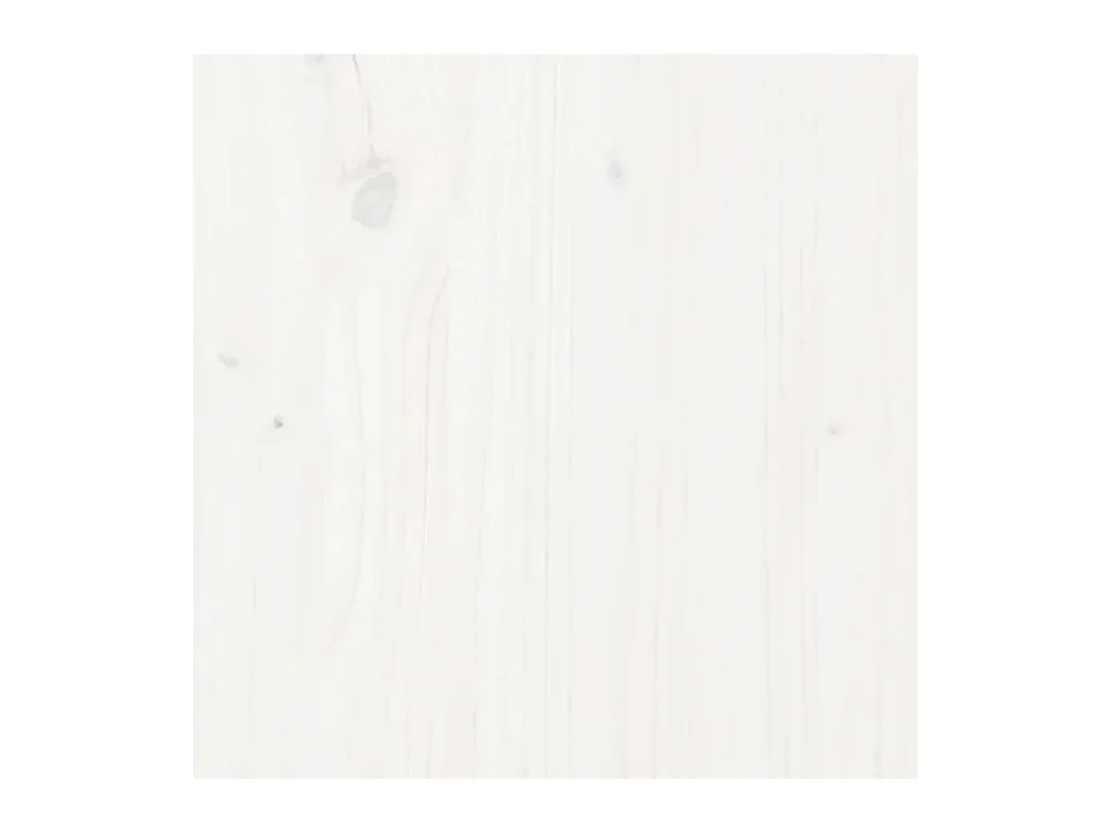 Tabourets lot de 2 blanc 40x40x75 cm bois massif de pin