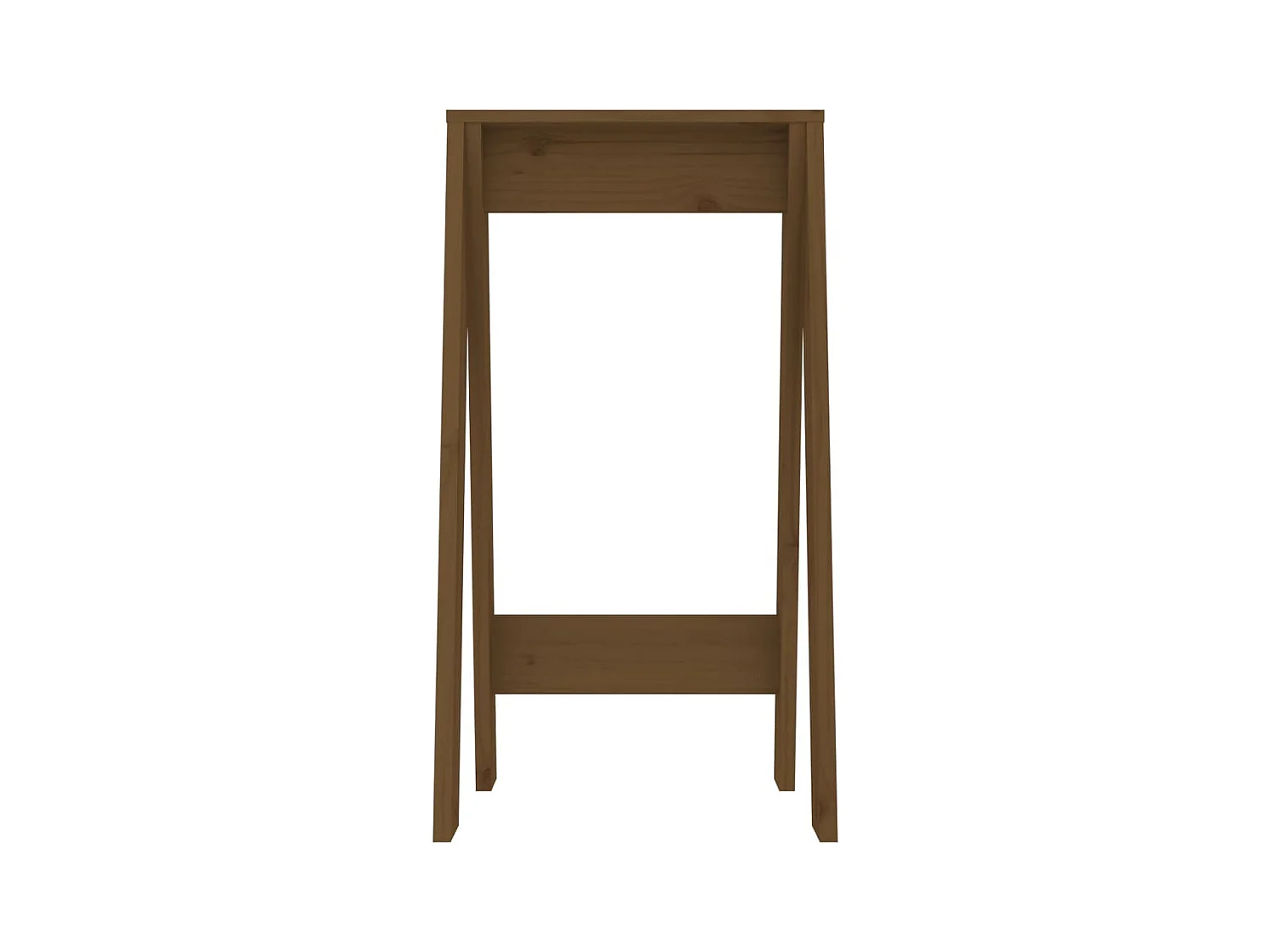 Tabourets lot de 2 marron miel 40x40x75 cm bois massif de pin