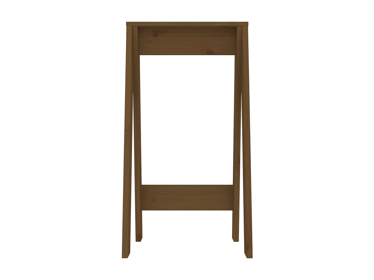 Tabourets lot de 2 marron miel 40x40x75 cm bois massif de pin