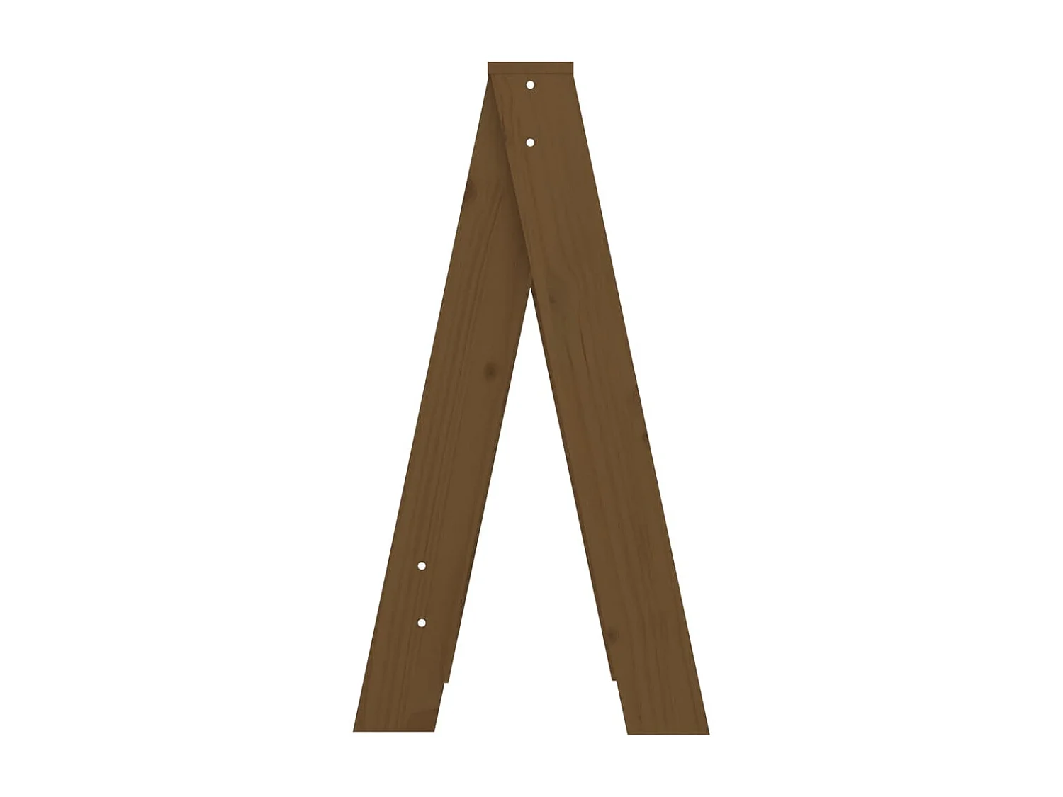 Tabourets lot de 2 marron miel 40x40x75 cm bois massif de pin