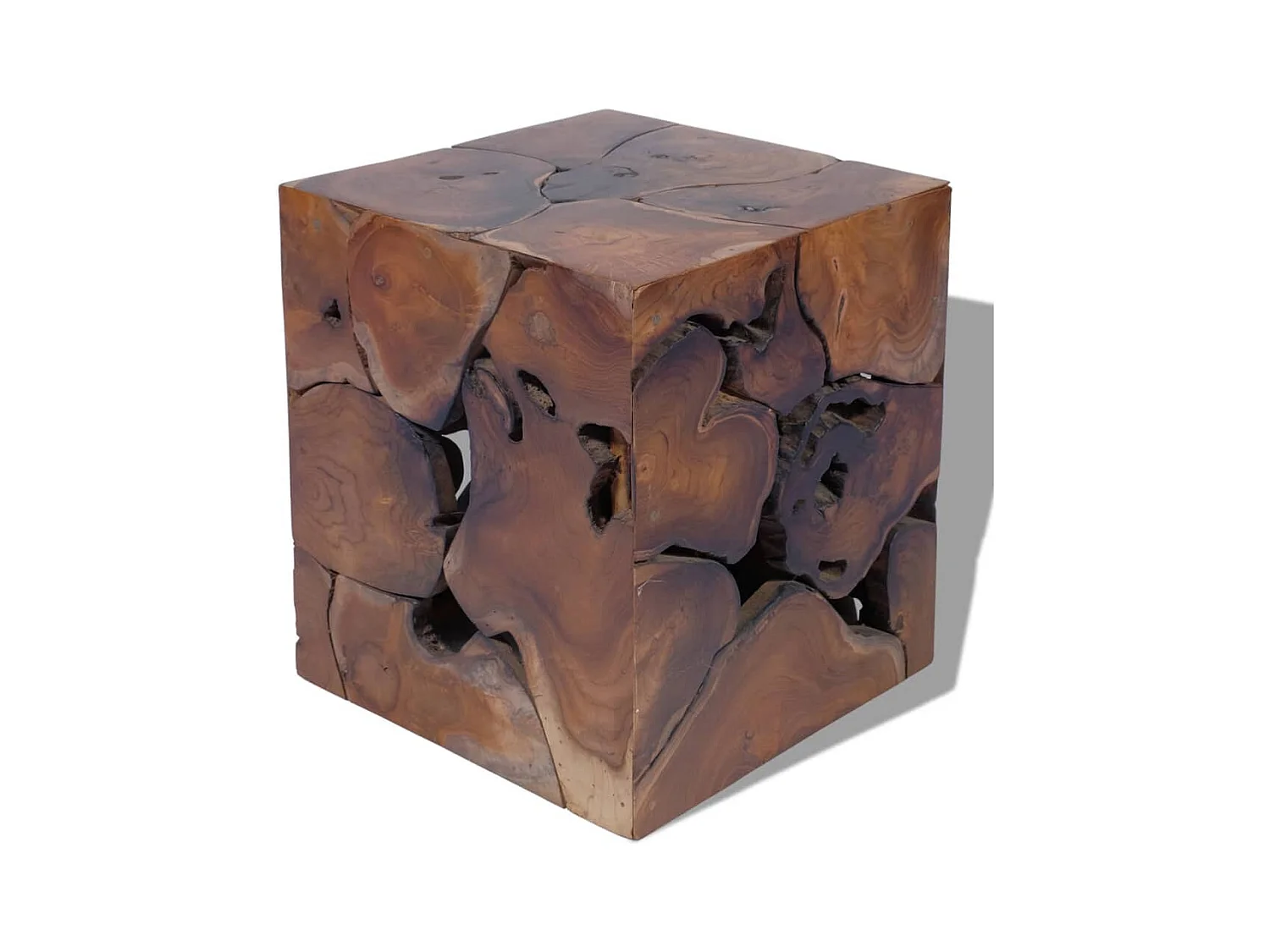 Tabourets/Table basse teck massif