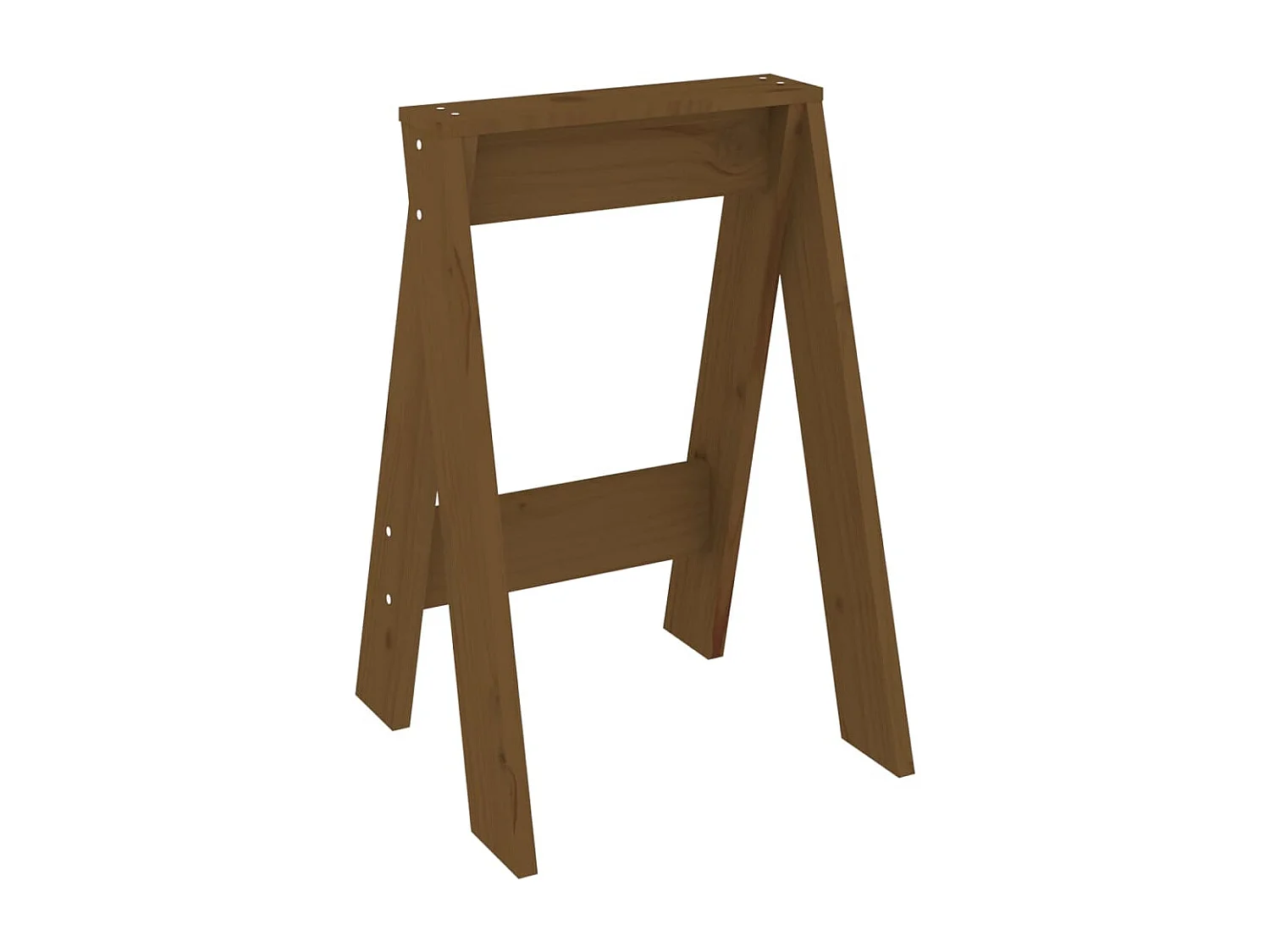 Tabourets lot de 2 marron miel 40x40x60 cm bois massif de pin