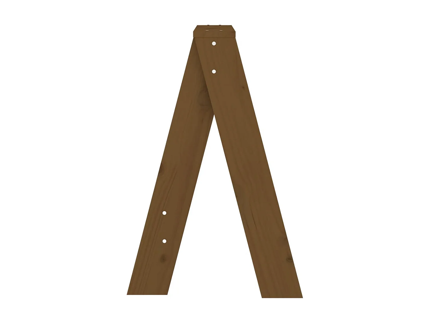 Tabourets lot de 2 marron miel 40x40x60 cm bois massif de pin