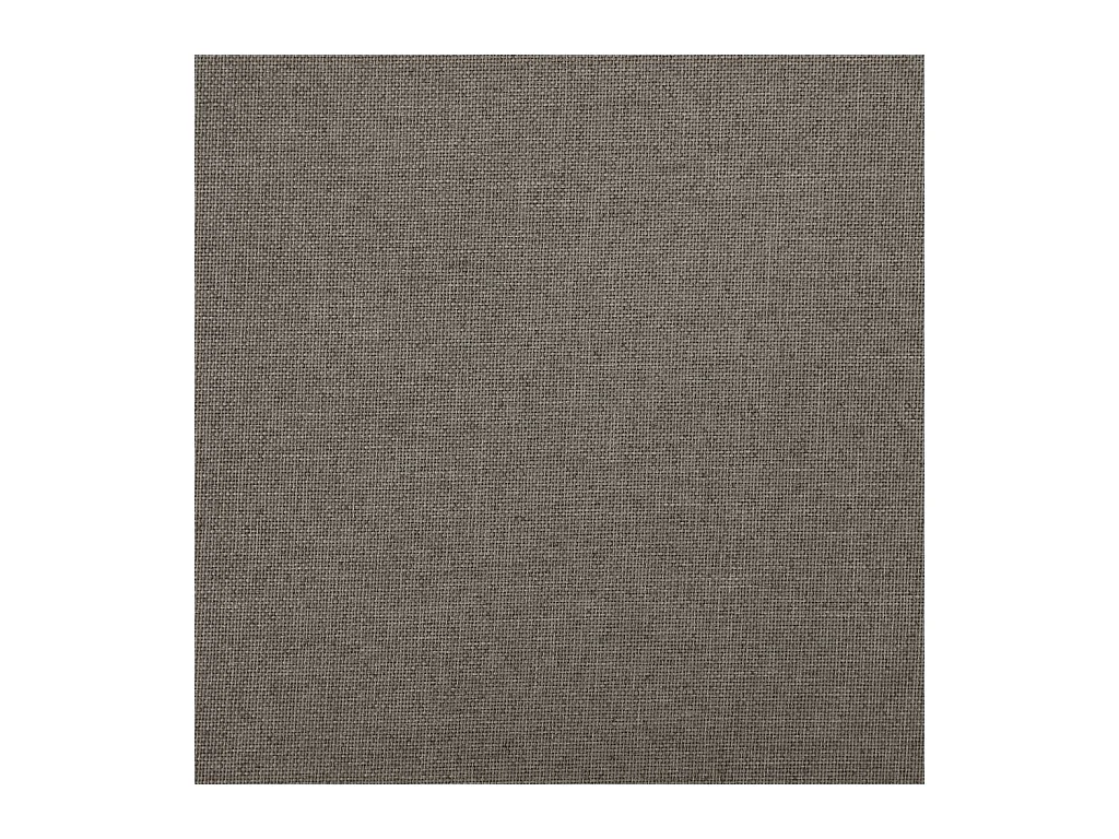 Tabourets de rangement pliables lot de 2 taupe faux lin