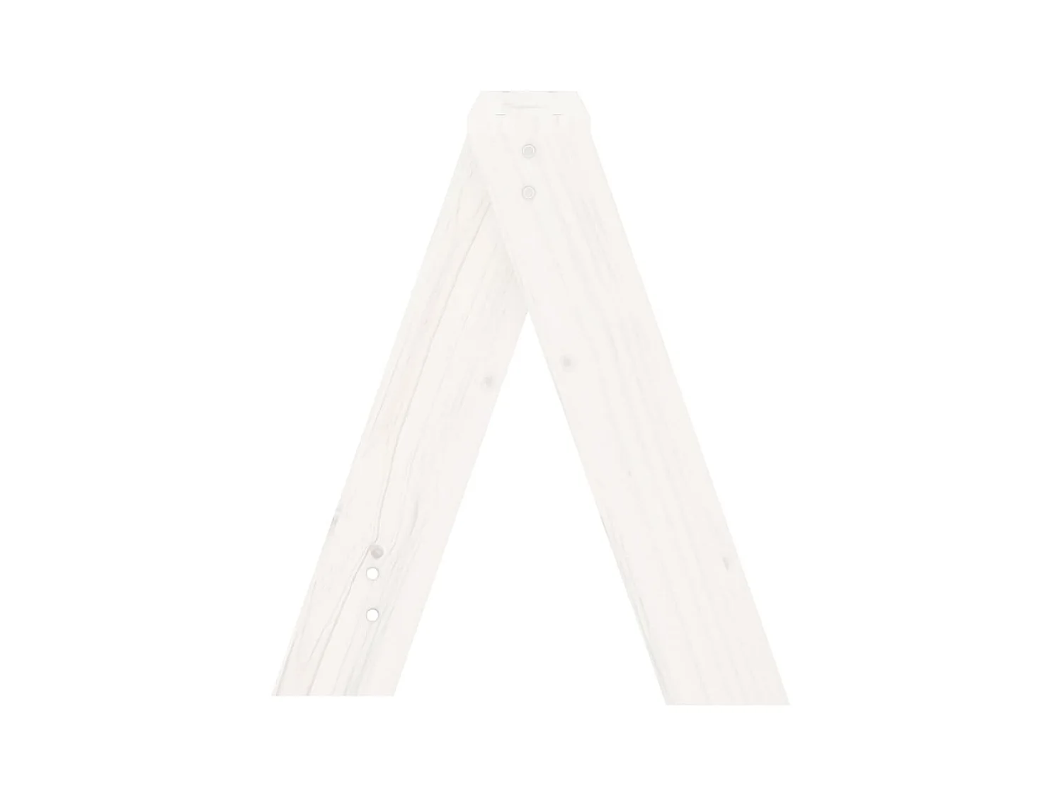 Tabourets lot de 2 blanc 40x40x45 cm bois massif de pin