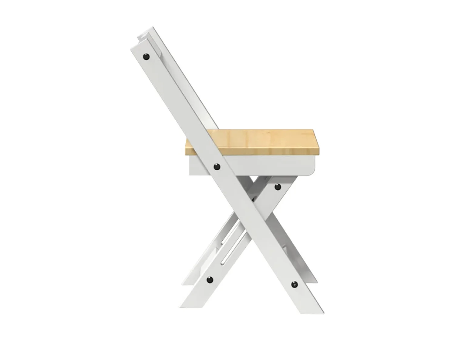 Chaises à manger pliables lot de 4 Corona bois massif de pin