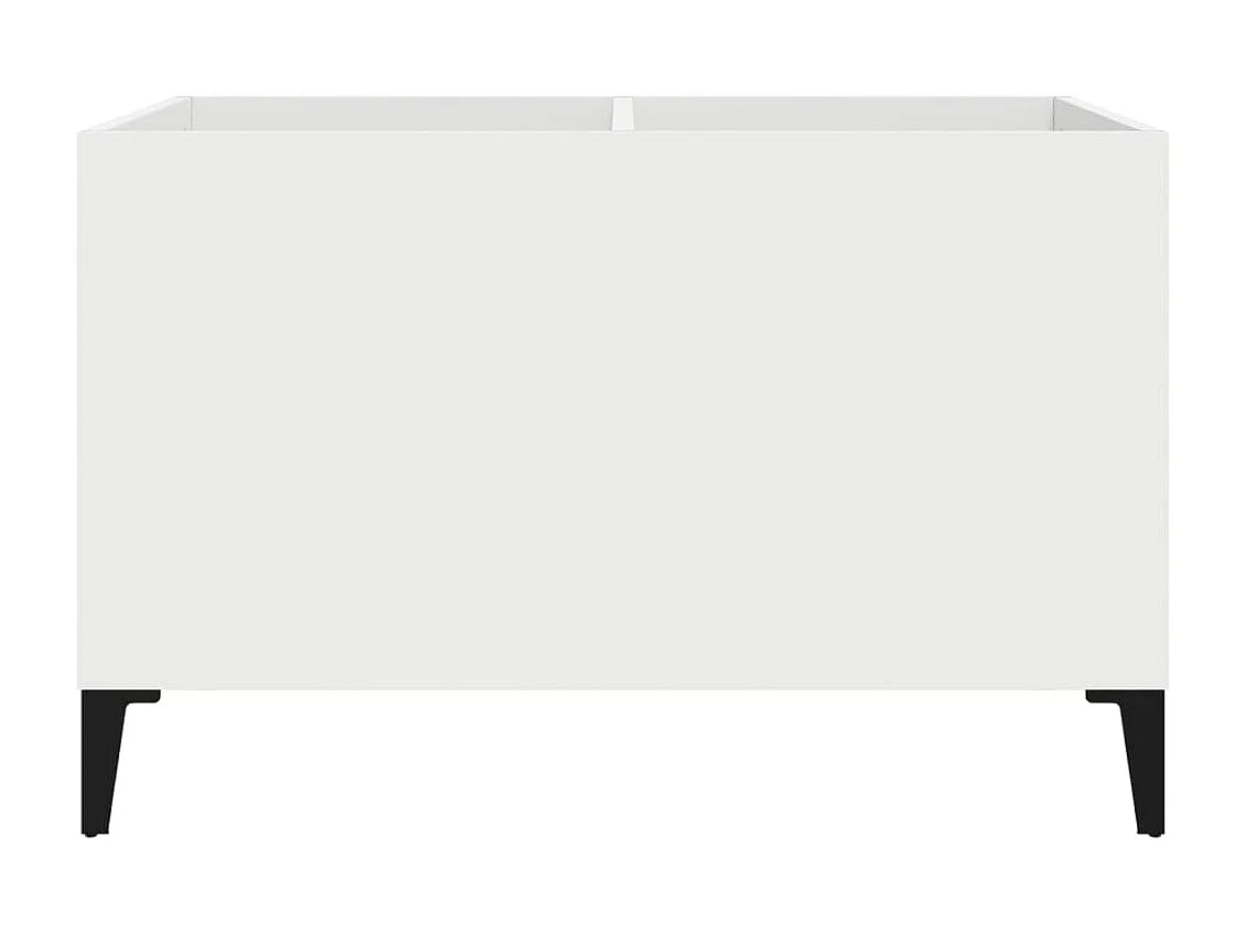 Witte platenkast 74,5x38x48 cm samengesteld hout