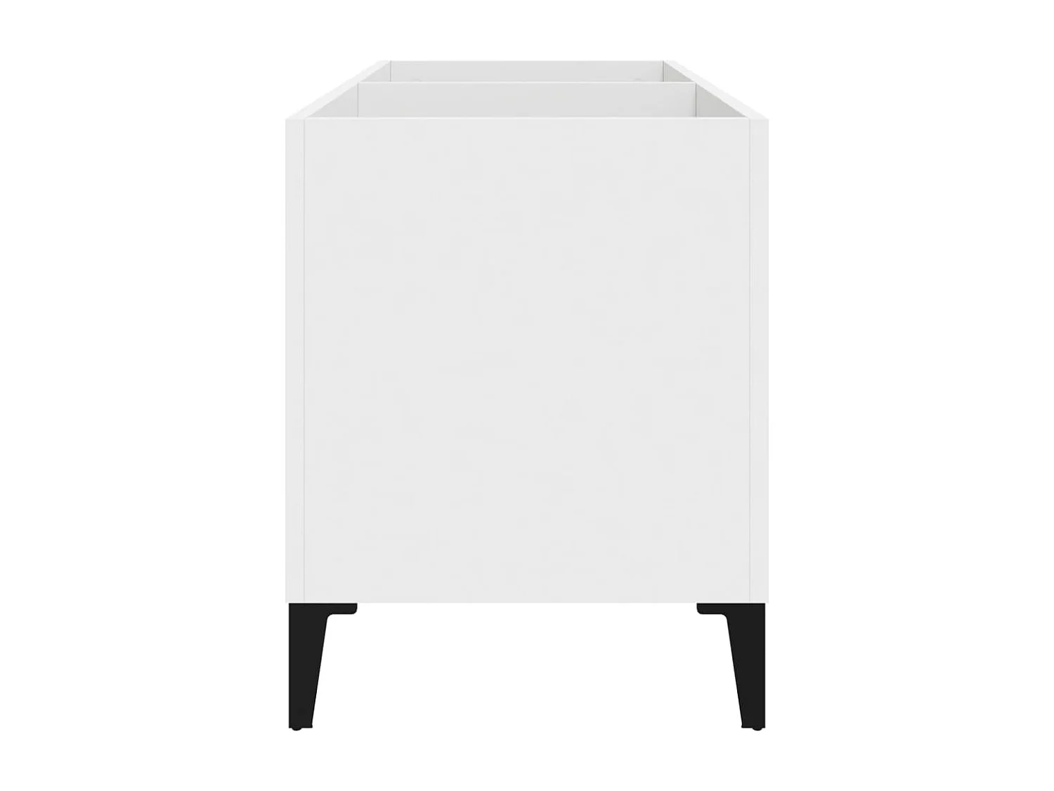 Witte platenkast 74,5x38x48 cm samengesteld hout