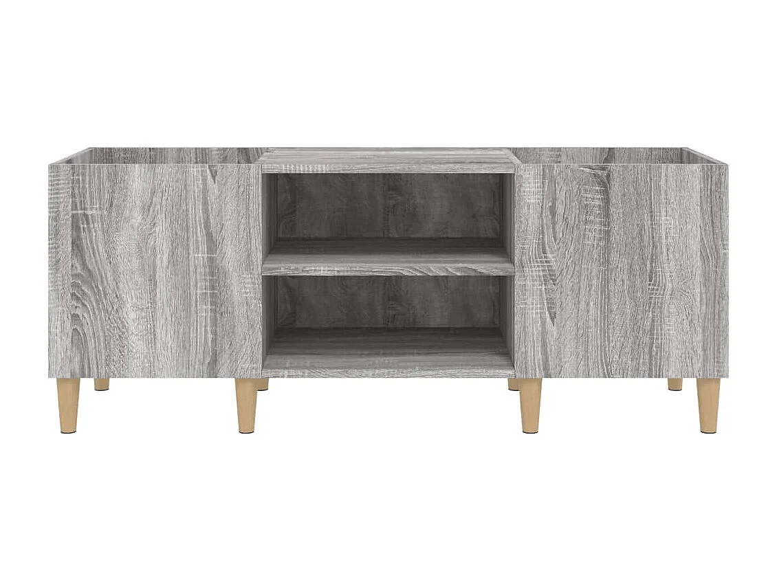 Armoire à disques sonoma gris 121x38x48 cm bois d'ingénierie
