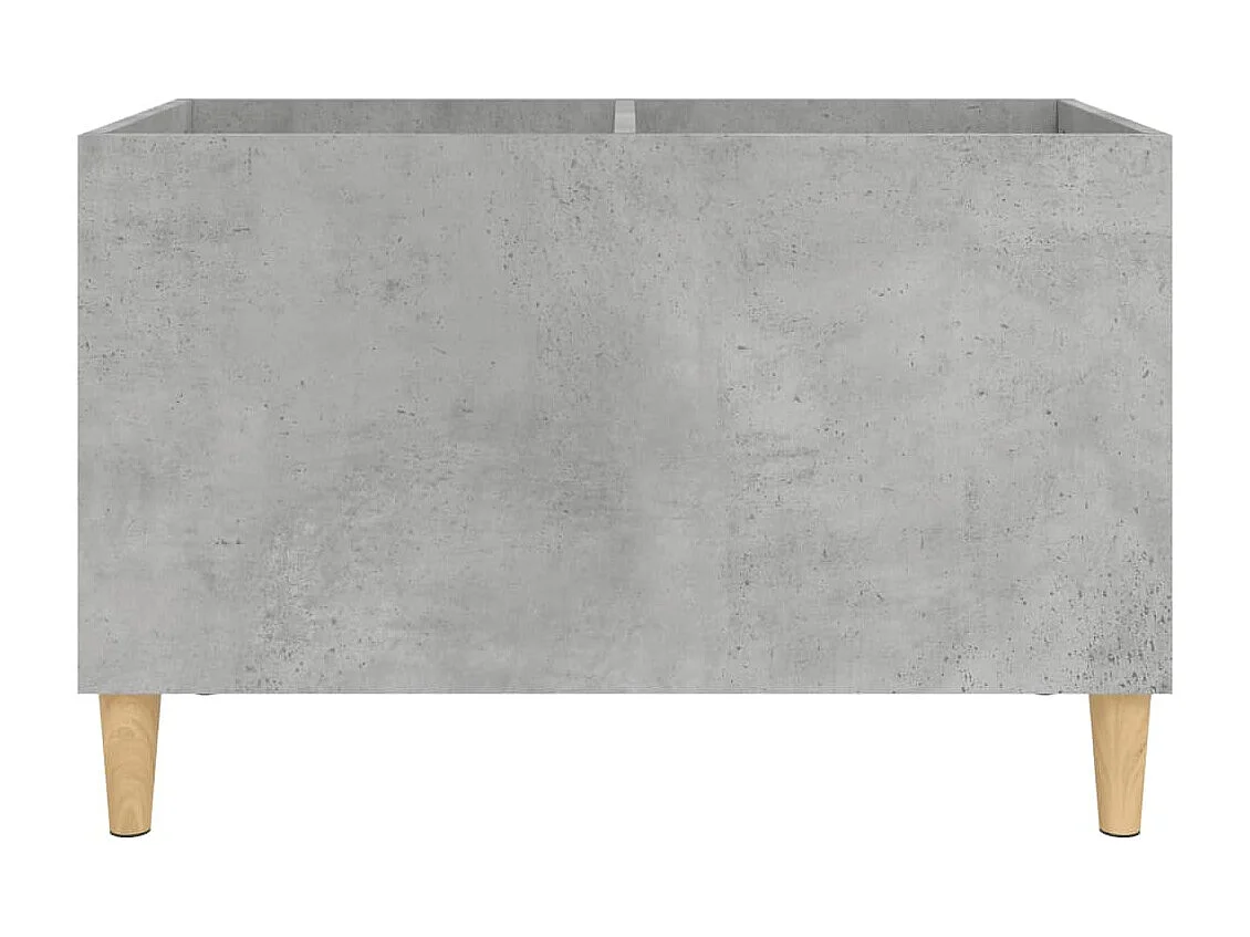 Armoire à disques gris béton 74,5x38x48 cm bois d'ingénierie