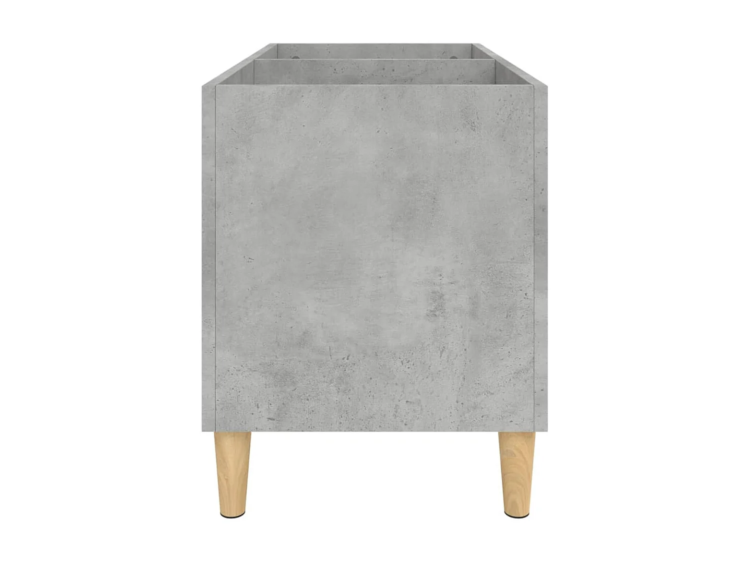 Armoire à disques gris béton 74,5x38x48 cm bois d'ingénierie