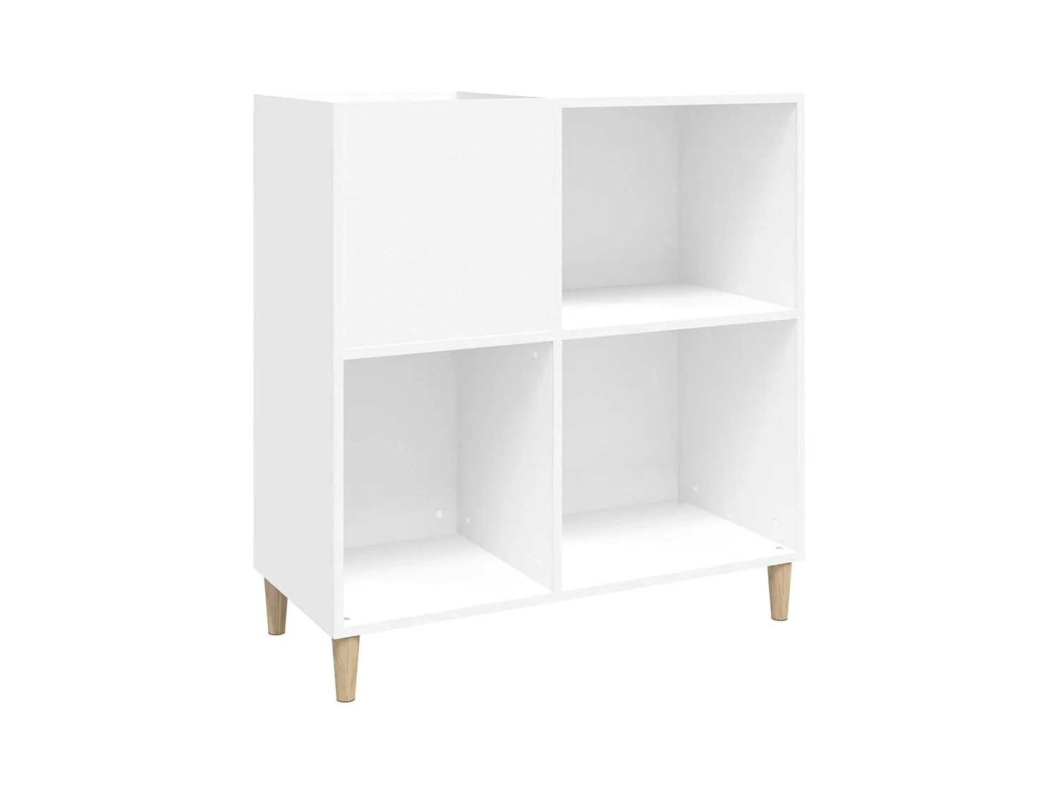 Armoire à disques blanc 84,5x38x89 cm bois d'ingénierie