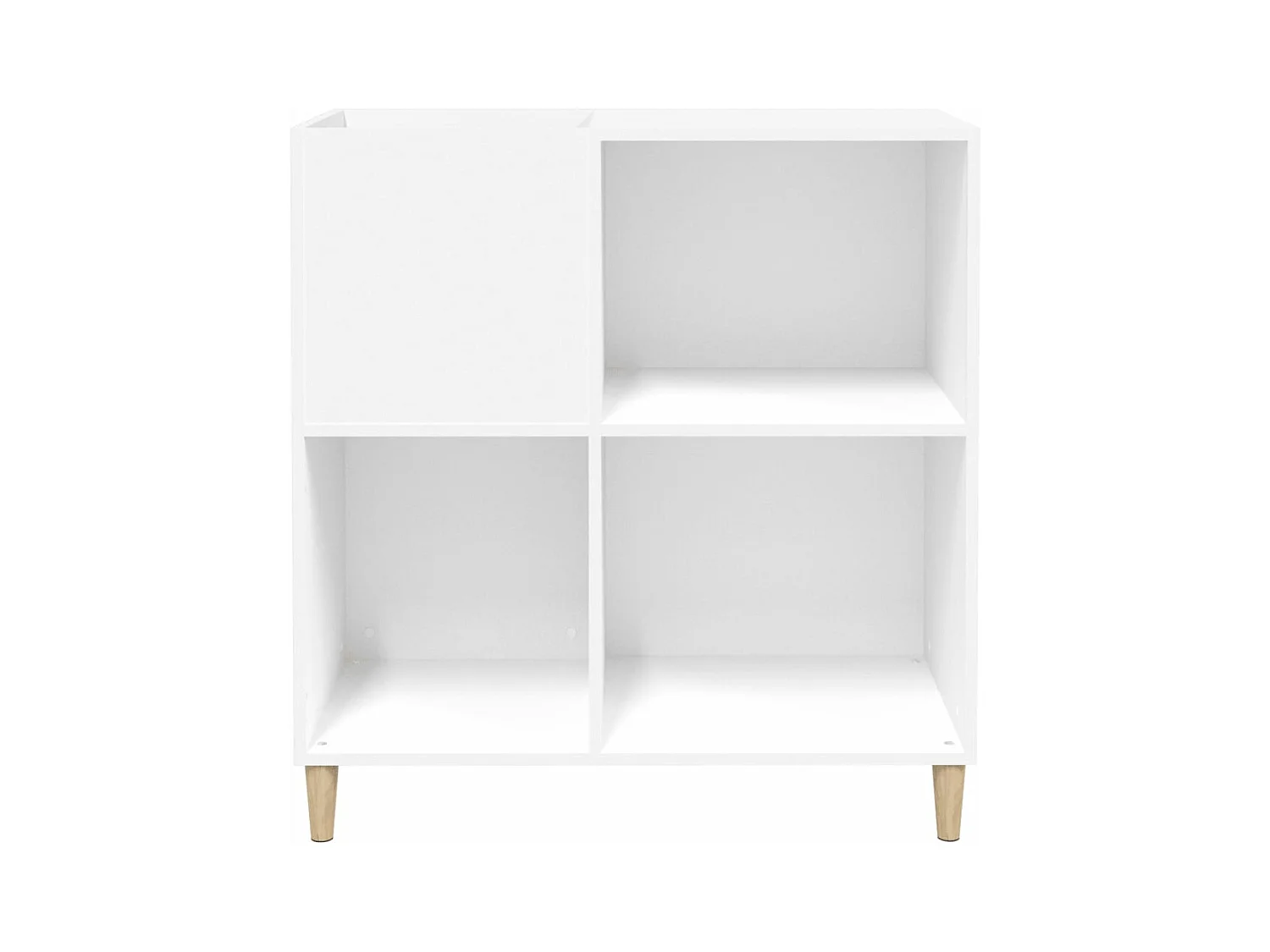 Armoire à disques blanc 84,5x38x89 cm bois d'ingénierie