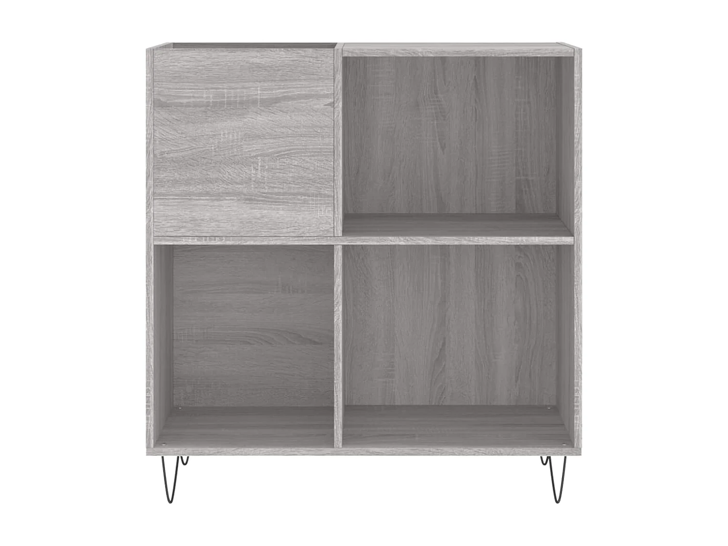 Armoire à disques sonoma gris 84,5x38x89 cm bois d'ingénierie