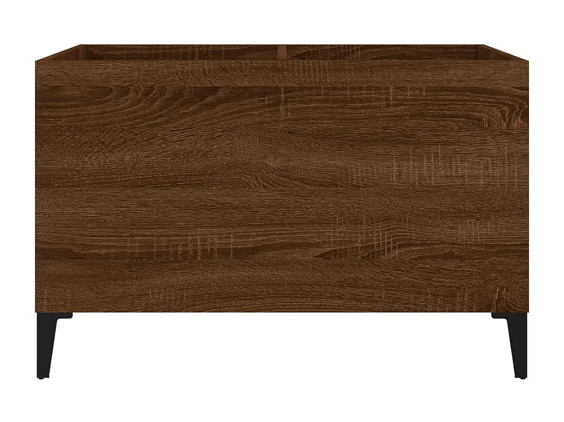 Armoire à disques chêne marron 74,5x38x48 cm bois d'ingénierie
