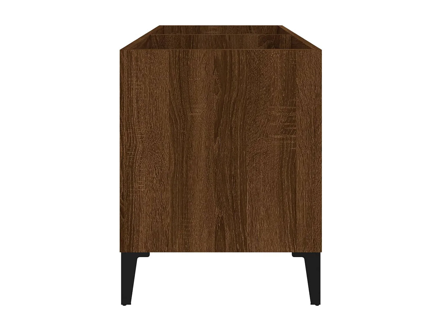 Armoire à disques chêne marron 74,5x38x48 cm bois d'ingénierie