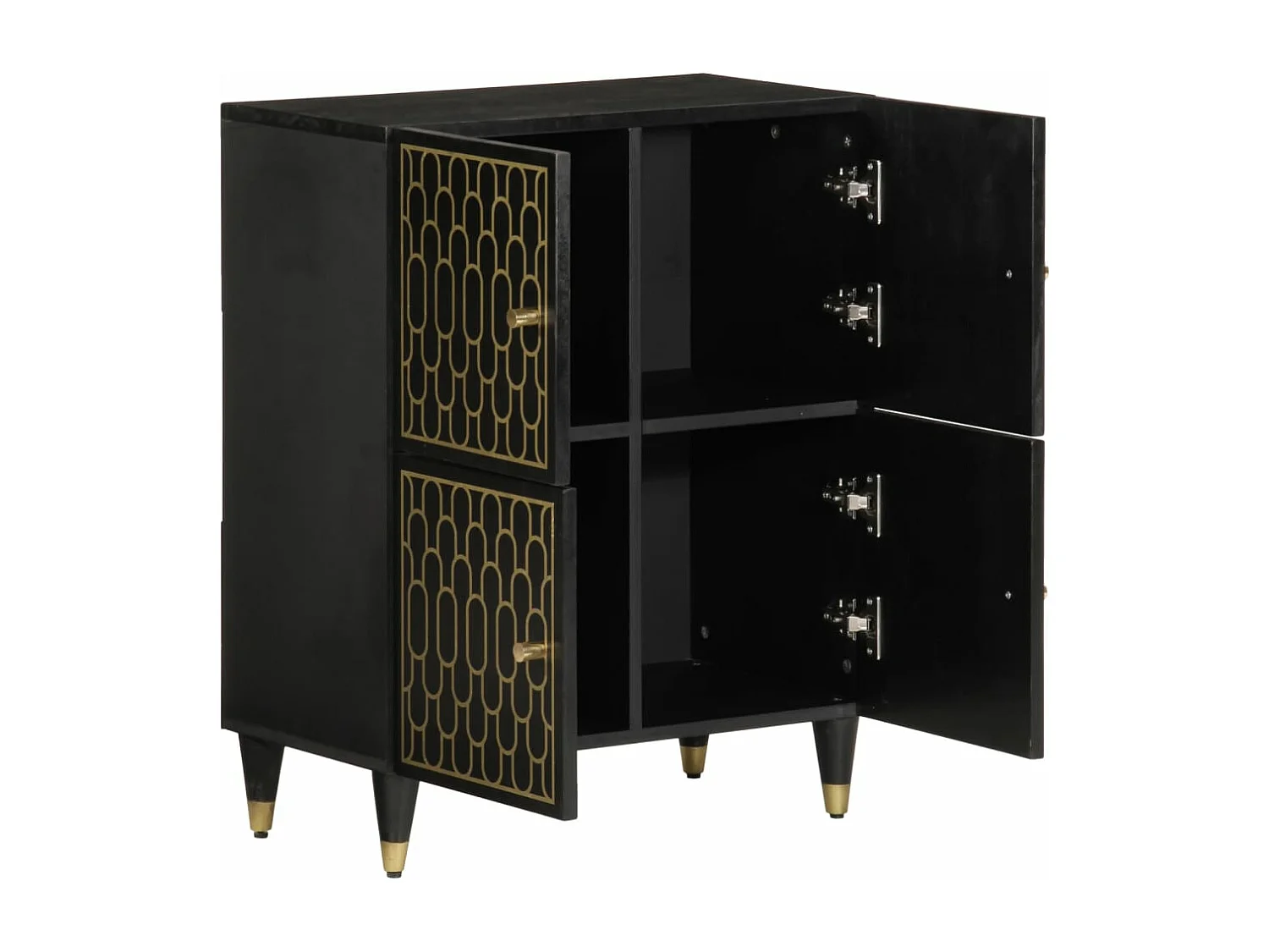 Mobile laterale 60x33x75 cm in legno massello di mango