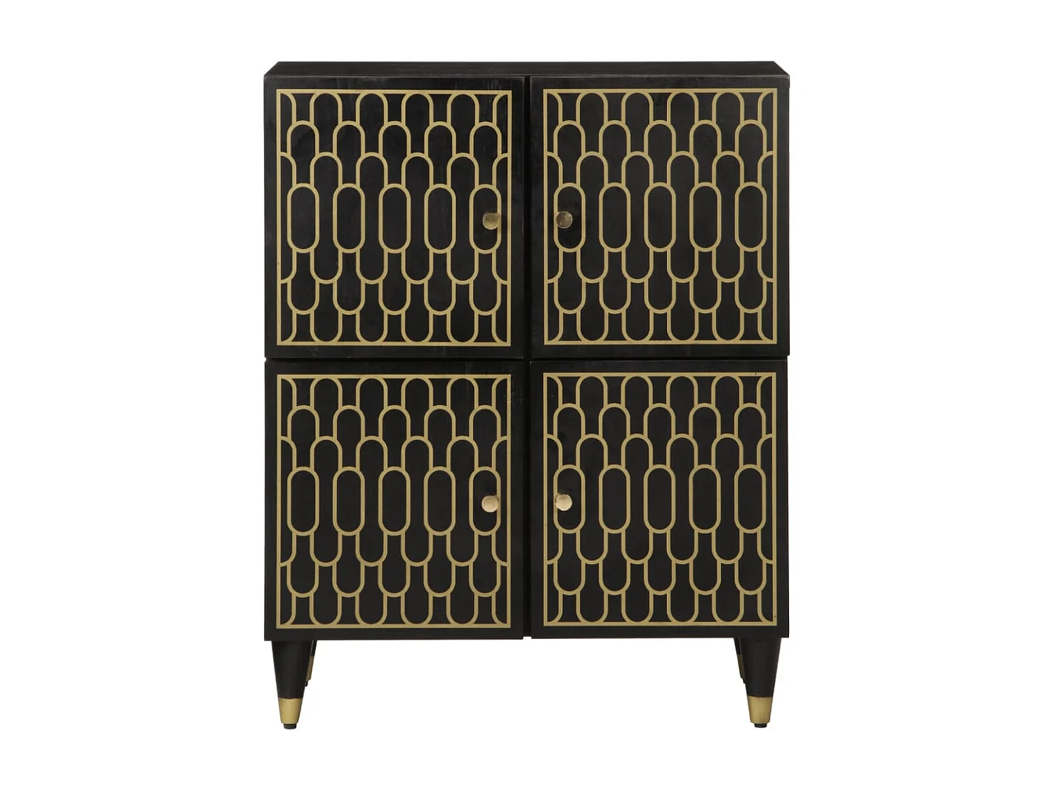 Mobile laterale 60x33x75 cm in legno massello di mango