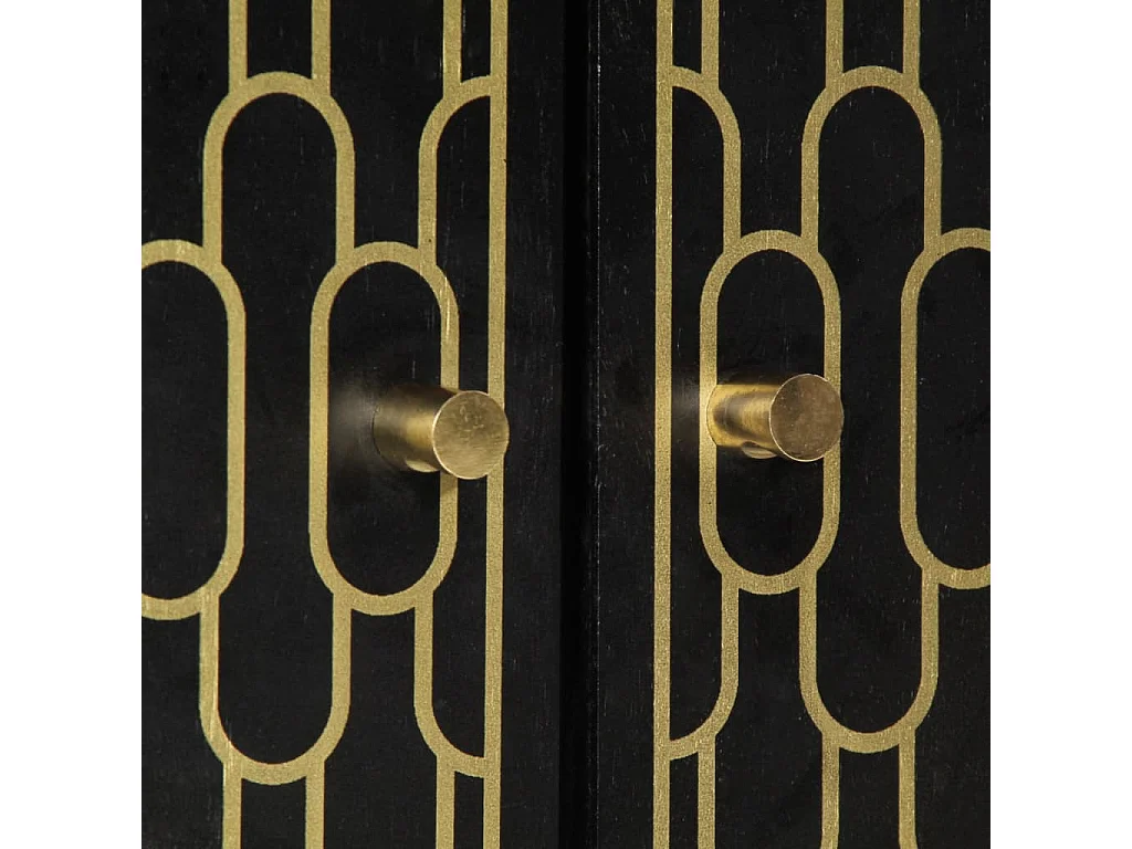 Beistellschrank 60x33x75 cm aus massivem Mangoholz