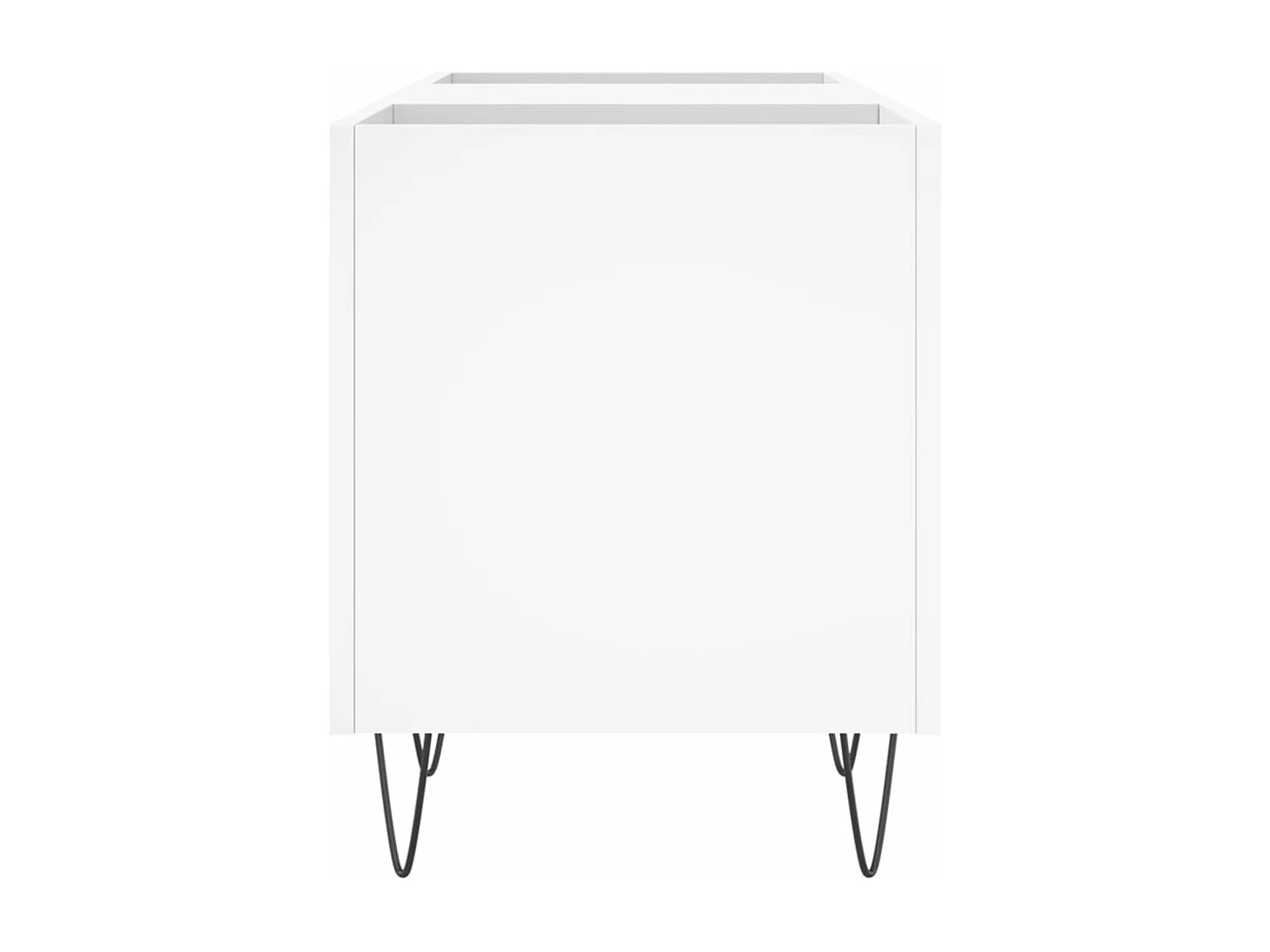 Mobile per dischi bianco 121x38x48 cm in derivati del legno