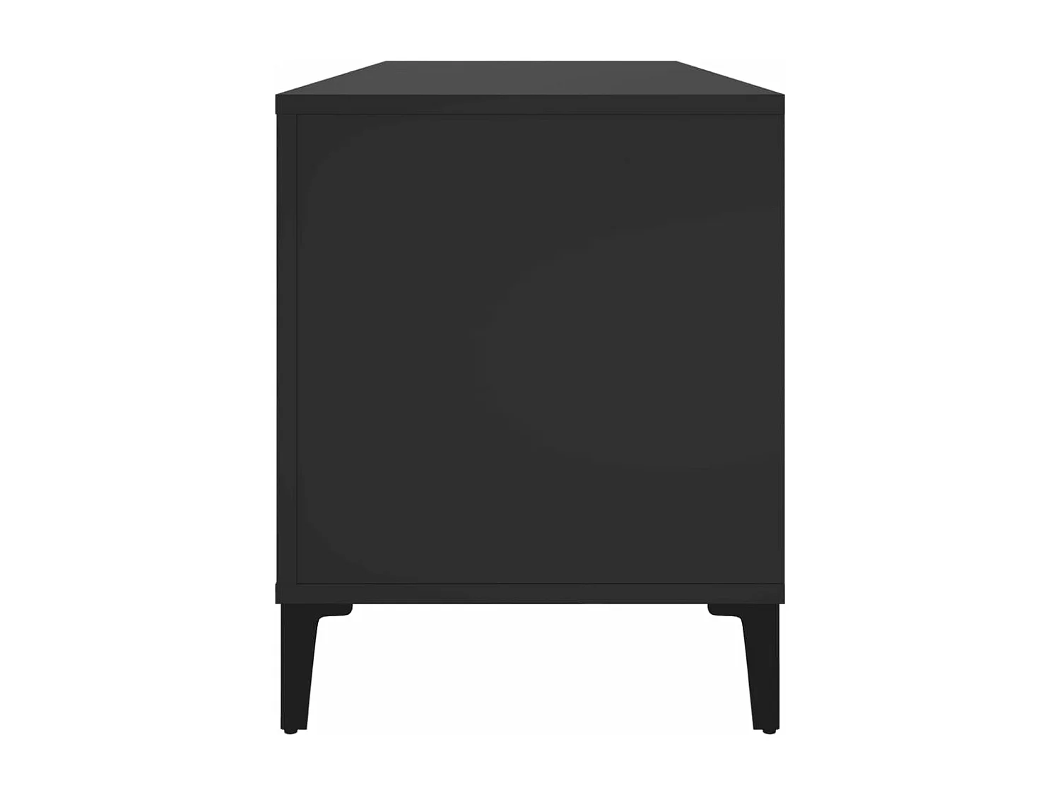 Armoire à disques noir 100x38x48 cm bois d'ingénierie