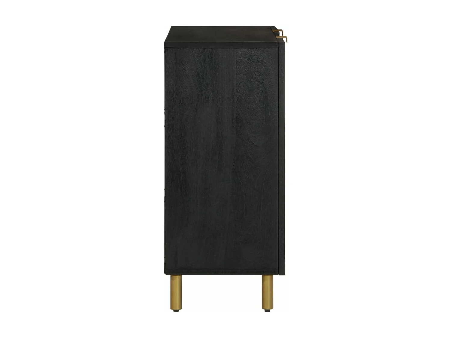 Buffet noir 90x33x75 cm bois d'ingénierie