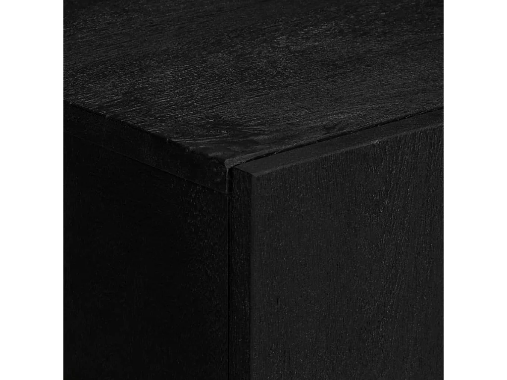 Buffet noir 90x33x75 cm bois d'ingénierie