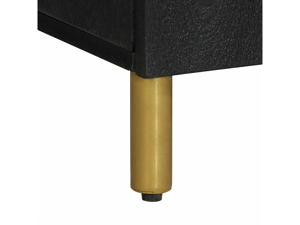 Buffet noir 90x33x75 cm bois d'ingénierie