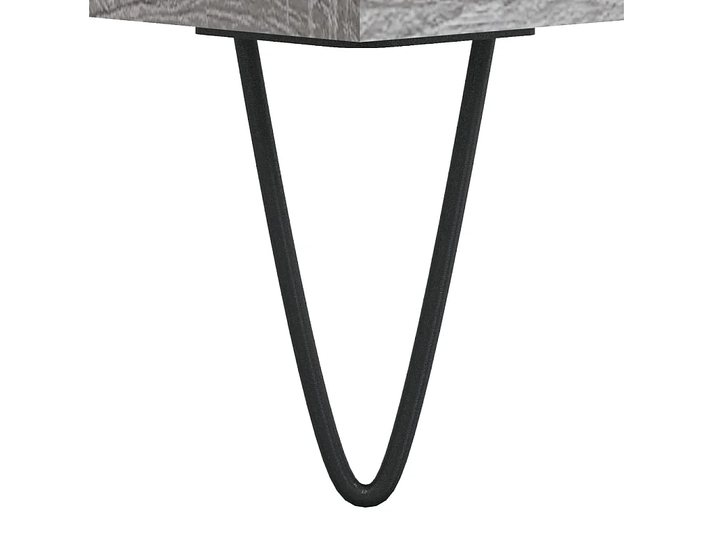 Armário de discos Sonoma cinza 85x38x48 cm madeira projetada